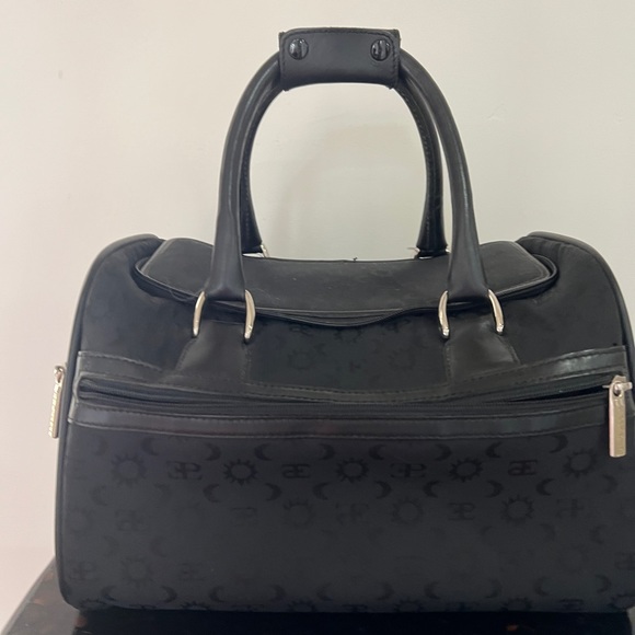 EL PORTAL luggage, “train case,” Iconic brand,black monogram, 13 x 10x 9, EUC - Picture 2 of 13